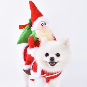Natal Papai Noel Série Pet Cat <span class=keywords><strong>Dog</strong></span> Clothes Confortável Quente Pet Cat <span class=keywords><strong>Dog</strong></span> Clothes - Product Image 2