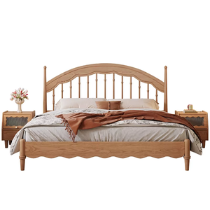 <span class=keywords><strong>Lit</strong></span> king size en bois massif <span class=keywords><strong>de</strong></span> style Windsor médiéval avec motif harpe vintage français pour chambre moderne <span class=keywords><strong>et</strong></span> petit-déjeuner - Product Image 6