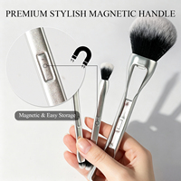 Pinceaux cosmétiques multifonctionnels 5 en 1, pinceaux de maquillage, poils synthétiques doux, pinceaux de maquillage de luxe
