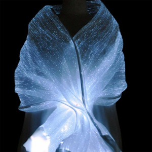 Tela de fibra óptica luminosa con luz LED RGBW para vestido, cortinas, manteles, banquetes, bodas, restaurantes - Product Image 5