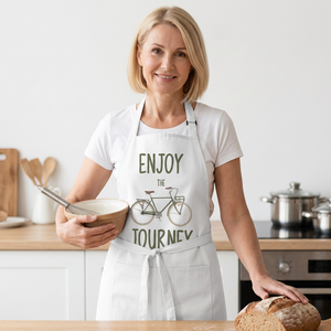 Tablier de cuisine en coton personnalisé avec l'inscription « Aucun endroit ne fait mieux que la cuisine à la maison » pour les chefs à domicile et les tabliers de cuisine professionnels pour restaurants - Product Image 2