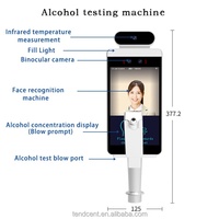 Dispositivo di Controllo Accessi Biometrico WiFi con Rilevamento Alcol nel Respiro e Riconoscimento Facciale, Funzione di Reset Conveniente, Logo Personalizzabile OEM