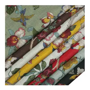 Print Fabric Custom ized Baumwolle Leinen Bio-Hemd Hemd Muster Digit Home Textile Industry Bettwäsche Kissen Kleidungs stück Vorhang
