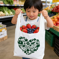 Sacs en plastique pour supermarchés avec logo personnalisé et couleurs au choix, impression en gravure, styles t-shirt et gilet, sacs d'emballage pour sacs à main
