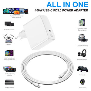 Chargeur GaN 100W 20V5A PD3.0 USB C Alimentation pour MacBook Pro Dell Lenovo ThinkPad <span class=keywords><strong>HP</strong></span> Spectre Ipad Pro Surface Docking <span class=keywords><strong>Station</strong></span> - Product Image 3