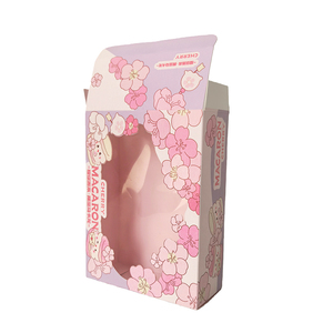 Bán Buôn Màu Hồng Nhỏ Ưa Thích Hình Chữ Nhật Mini Macaron Hộp Cửa Sổ Trong Suốt Có Thể Gập Lại Hộp Thực Phẩm - Product Image 3