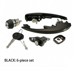 Juego de Manijas Exteriores para Coche Q, Cerradura de Encendido y Cerradura de Portón Trasero 111837205J 111837205 1BM827503 1BM837205 para Volkswagen Beetle 1968-1979 - Product Image 3