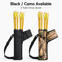 Carquois de hanche à 3 tubes pour tir à l'arc, carquois de chasse pour flèches, carquois de camouflage extérieur, carquois latéral, boîte de rangement