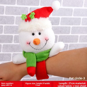 Bracelets en tissu de Noël transfrontaliers, décorations créatives pour enfants, motifs Père Noël, Bonhomme de neige, Renne, bracelets de dessin animé - Product Image 6