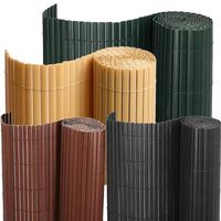 Clôture de jardin robuste et durable, inspirée de la nature, en PVC, imperméable et résistante aux UV, design personnalisable