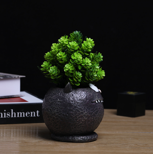 <span class=keywords><strong>Vaso</strong></span> per <span class=keywords><strong>Piante</strong></span> Grasse Divertente Nero, Scultura <span class=keywords><strong>in</strong></span> Resina a Forma di Gattino Carino e Stravagante per <span class=keywords><strong>Cortile</strong></span> e Casa - Product Image 1