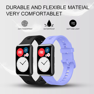 Correa deportiva de silicona para Huawei <span class=keywords><strong>Watch</strong></span> <span class=keywords><strong>Fit</strong></span> 2021, accesorios de repuesto para pulsera colorida - Product Image 2