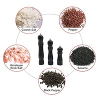 Offre Spéciale – Moulin à Sel et à Poivre Manuel en Bois d'Hévéa de Haute Qualité, Ensemble de Moulinets en Bambou pour Piments et Épices, Accessoires de Cuisine Essentiels pour la Maison