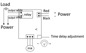 9-24V/DC không/NC khô liên hệ với Trần recessed gắn PIR cảm biến chuyển động - Product Image 2