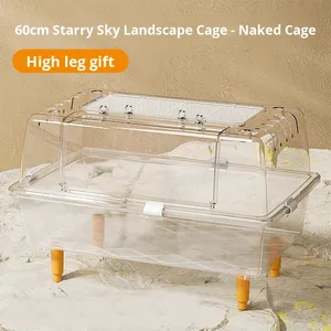 Large Acrylic Hamster <strong>Cage</strong> Transparent Multi-Level Rodent Habitat Villa Premium <strong>Small</strong> <strong>Animal</strong> Enclosure - Product Image 6