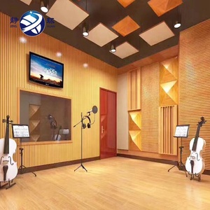Panel Acústico Ignífugo y Ecológico Jinghuan con Chapa de Madera para Salas Audiovisuales, Alta Absorción de Sonido - Product Image 4