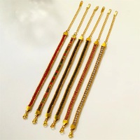 Nouveau Bracelet Tendance en Acier Inoxydable avec Diamants Colorés et Zircons, Style Rétro Personnalisé Hip Hop pour Hommes et Femmes