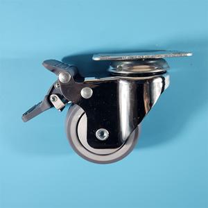 Roulettes TPR <span class=keywords><strong>3</strong></span>, 4, 5 pouces, capacité de charge 100 kg, roulement à billes, verrouillables, <span class=keywords><strong>pour</strong></span> <span class=keywords><strong>chariot</strong></span> à main, <span class=keywords><strong>roues</strong></span> silencieuses - Product Image 6