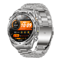 Reloj Inteligente AK105 con Pantalla Redonda de 1.63 Pulgadas, Llamadas por BT, Frecuencia Cardíaca, IP68, Fitcloudpro, Linterna, Deportes al Aire Libre, Batería de 1000 mAh