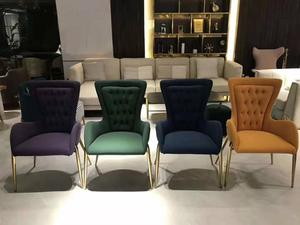 Luxury Stainless Steel <strong>Dining</strong> <strong>Chair</strong> PU <strong>Leather</strong> Upholstery Armrest <strong>Chair</strong> for Hotel Restaurant - Product Image 5