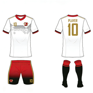 Set di pantaloncini da maglia per bambini con Logo personalizzato per bambini divise da <span class=keywords><strong>calcio</strong></span> per ragazze e ragazzi - Product Image 3