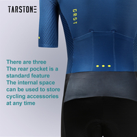 Baju Balap Sepeda Lengan Pendek Pelindung Sinar Matahari, Baju Balap Triathlon dengan Kantong, Baju Balap Sepeda Musim Panas, Perlengkapan Balap Profesional
