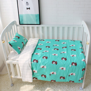 100% de algodón de bambú orgánico el nuevo niño nacido niña bebé cuna ropa de cama de conjunto - Product Image 3
