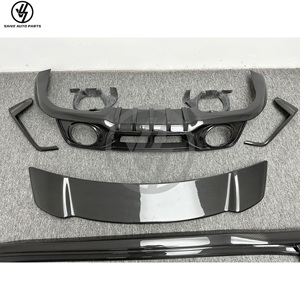Kit carrosserie style Tehart en fibre de carbone semi-sèche brillante à tissage sergé pour 992 Turbo S 2020-2023 : pare-chocs avant, jupes latérales, arrière - Product Image 5