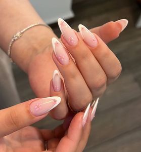 Ongles press-on de qualité salon, finition <span class=keywords><strong>gel</strong></span> professionnelle <span class=keywords><strong>sans</strong></span> lampe UV, <span class=keywords><strong>faux</strong></span> ongles prêts à porter pour toutes les occasions - Product Image 4