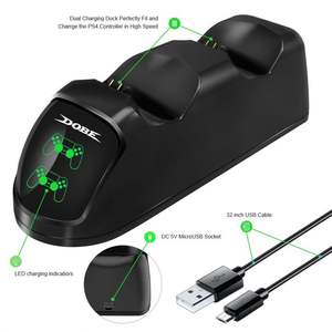 2025 Station de charge rapide double contrôleurs Station de chargeur Base de support de manette de jeu pour <span class=keywords><strong>PlayStation</strong></span> <span class=keywords><strong>4</strong></span> PS5/<span class=keywords><strong>Pro</strong></span>/Slim <span class=keywords><strong>prix</strong></span> usine - Product Image 3