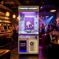 Machine de jeu d'arcade professionnelle à monnayeur, machine à griffes à poupées de grande taille personnalisée avec paiement par pièces, billets et cartes