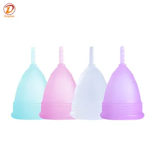 Nữ Tính kinh nguyệt tái sử dụng Cốc kinh nguyệt thoải mái sử dụng cốc thời gian Silicone có thể giặt cho cô gái phụ nữ dễ sử dụng và làm sạch