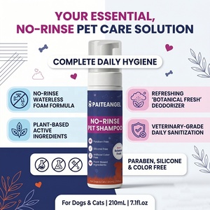 Champú para Perros sin Agua <span class=keywords><strong>de</strong></span> Marca Privada 210ml, Limpiador en Espuma sin Silicona para Gatos Post-Quirúrgico ODM - Product Image 1