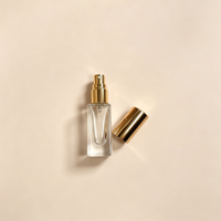 Botol Semprot Parfum Mini 3ml/5ml/10ml/20ml Kosong Isi Ulang Persegi Panjang Kaca Parfum Travel Portabel Botol Sampel Wewangian