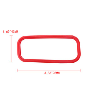Joint de collecteur d'admission de voiture, 98mm x 43mm, en caoutchouc nitrile, pour LS1 LS6 FAST LSX Chevrolet - Product Image 1