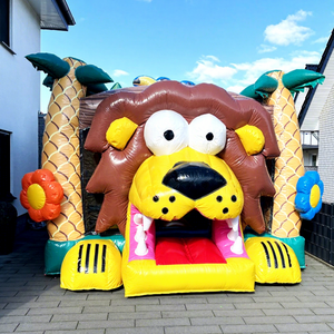 บ้านลมเป่าลมรูปสิงโตพร้อมสไลเดอร์ - Product Image 1