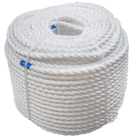 Corde d'amarrage de navire en polypropylène torsadé à haute résistance 28mm 30mm 32mm 48mm 56mm 60mm 64mm 3 brins