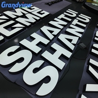 Enseigne publicitaire LED en acrylique illuminée, logo lumineux personnalisé, enseigne de magasin, enseigne de bureau, enseigne extérieure, lettres en relief 3D, Letrero Luminoso
