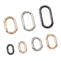 HONGXINXING Anneaux ronds de 25 mm et 40 mm, fermoirs à ressort, crochets en alliage d'acier inoxydable plaqué, accessoires de bijouterie pour sacs