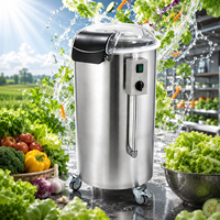 Essoreuse à salade 28L en acier inoxydable, sécheuse à légumes pour cantines, hôtels et restaurants, déshydrateur à salade