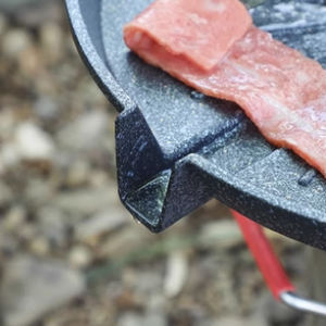 Poêle <span class=keywords><strong>à</strong></span> griller antiadhésive de camping en fonte d'aluminium Poêle <span class=keywords><strong>à</strong></span> griller de camping Plaque chauffante antiadhésive robuste Camping <span class=keywords><strong>Van</strong></span> Life - Product Image 4