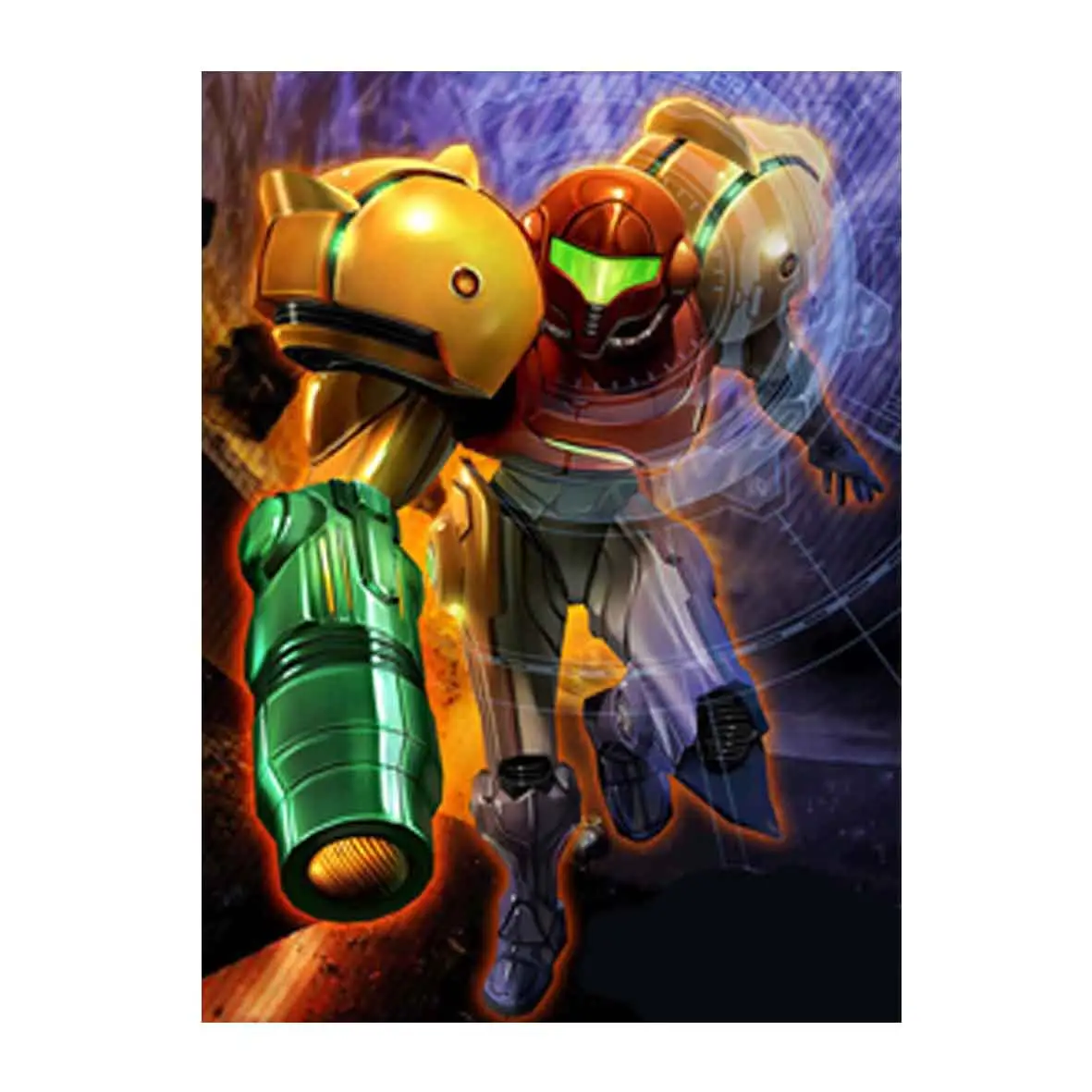 METROID Nintendo Video Game Poster Komik Anime 3D Gambar Bergerak Lentikular