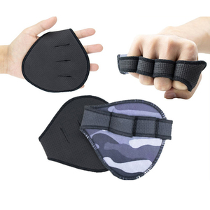 Wholesale Premium Padding Protect Palm Hand Lifting Grip Pad Gym Adjustable Wrist <b>Straps</b> for Weight Lifting Power Grip - Product Image 2