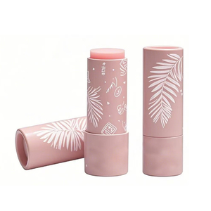 Tube de baume à lèvres en carton biodégradable personnalisé, emballage en papier kraft rond en gros - Product Image 2
