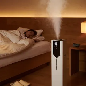 Ultrasonic Humidifier with aroma compartment and preheating function, room and bedroom atomizer for drying air