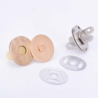 Sac à main magnétique fin et résistant, boutons à pression de bonne qualité, boucle pour vêtements, portefeuille 14mm 18mm, vente en gros,