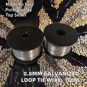 Alambre de Amarre Galvanizado Electrolítico de 0.8mm, Rollos de 100m de Longitud, Alambre de Hierro para Productos de Araña - Product Image 2