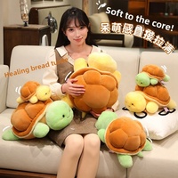 Peluche Tortue Créative Réaliste, Coussin Réconfortant en Coton PP, Adorable Oreiller à Câliner pour Adolescents et Adultes, Apaisant