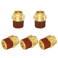 Kit d'adaptateurs de raccordement rapide en laiton pour conduites de frein à air, raccords mâles droits et raccords de tuyau à connexion rapide lisse avec filetage NPT