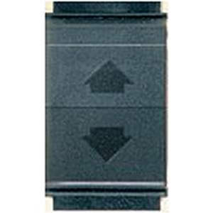 Interrupteur à enrouleur 10Ax 250V en plastique mat, commande manuelle, forme rectangulaire pour volets roulants - Product Image 1